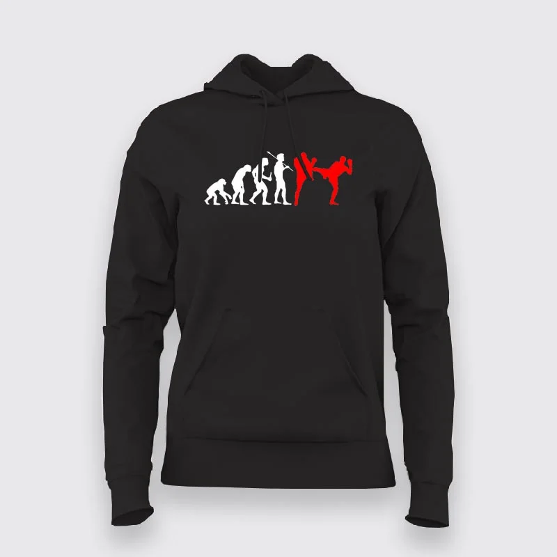 KickBoxing Evolution - Martial Arts Enthusiast Hoodie