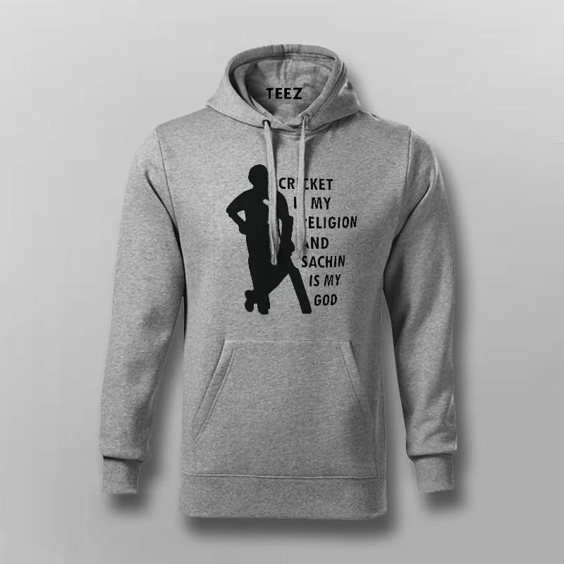 Cricket is My Religion & Sachin Is My God Hoodies For Men