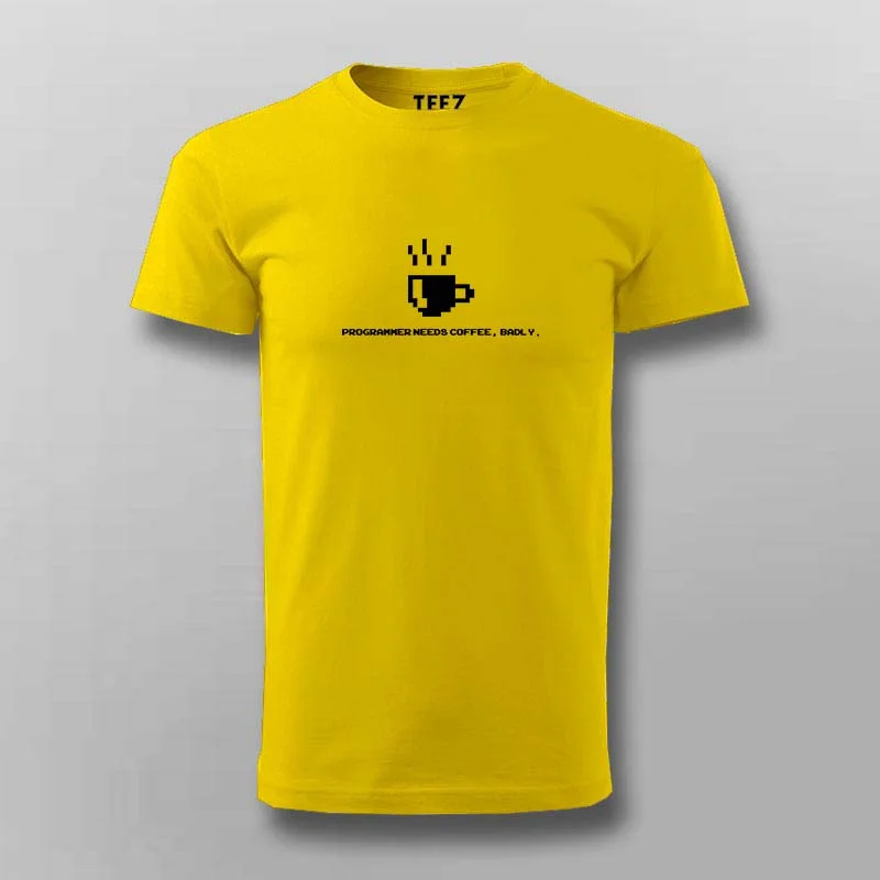 Programmer Needs Coffee, Badly T-Shirt For Men