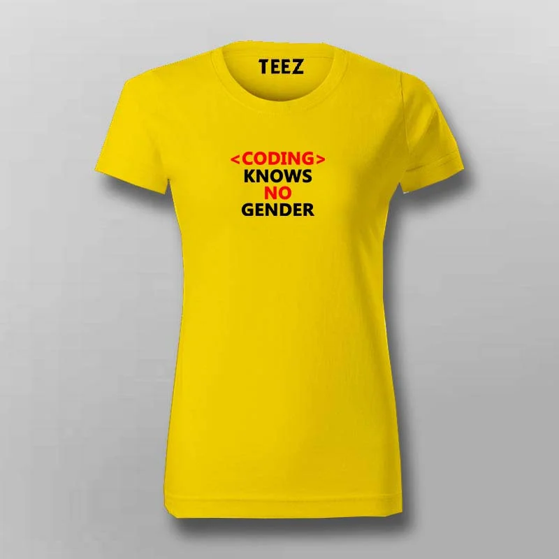 Code knows no gender T-Shirt For Women