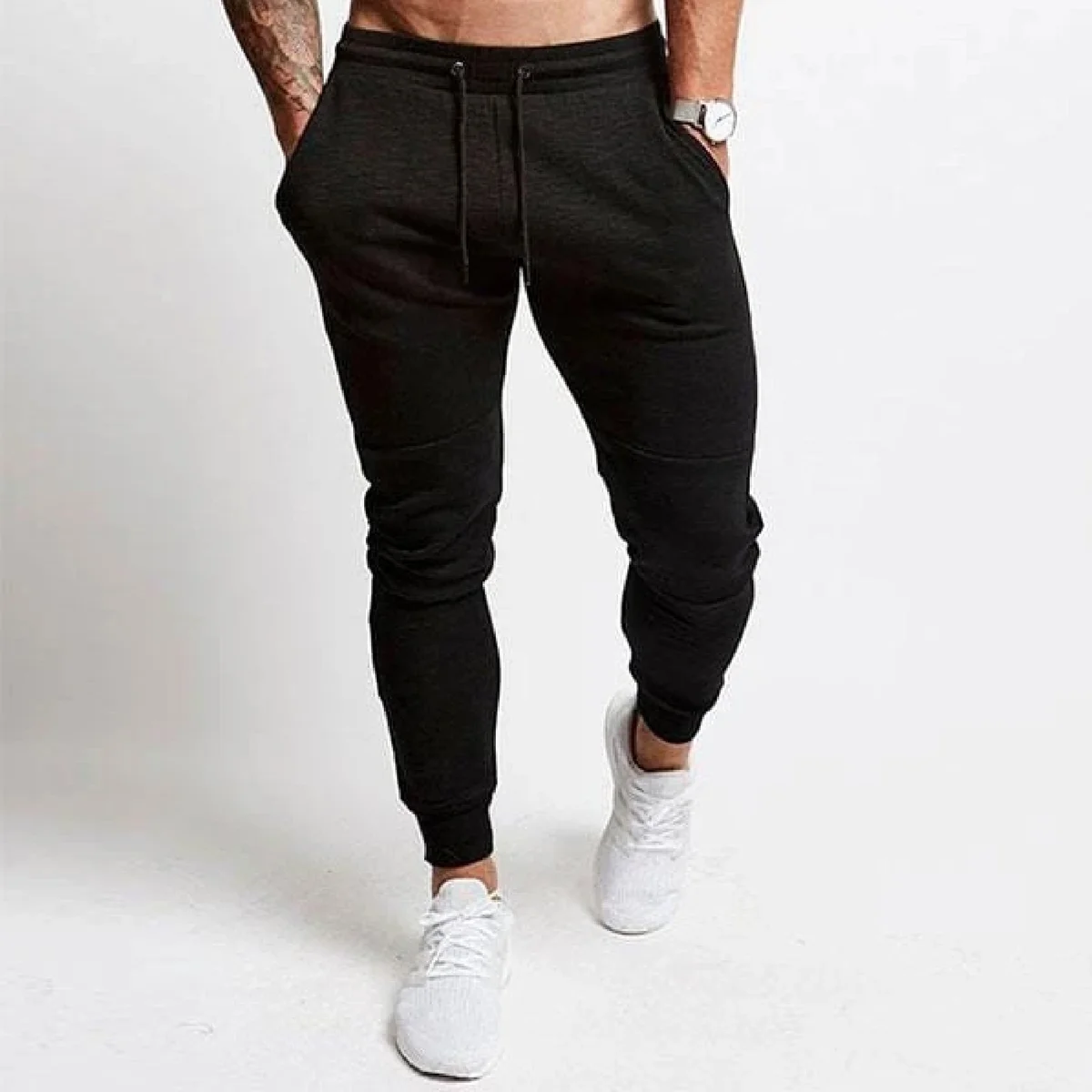 Plain Joggers With Zip For Men