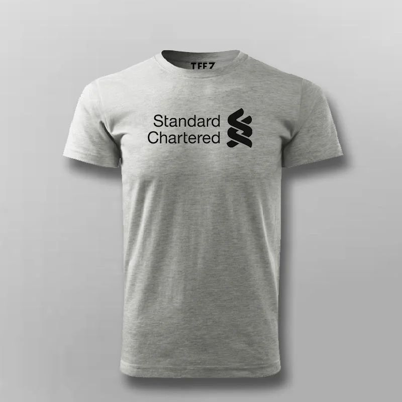 SCB - Standard Chartered Bank Logo T-shirt For Men