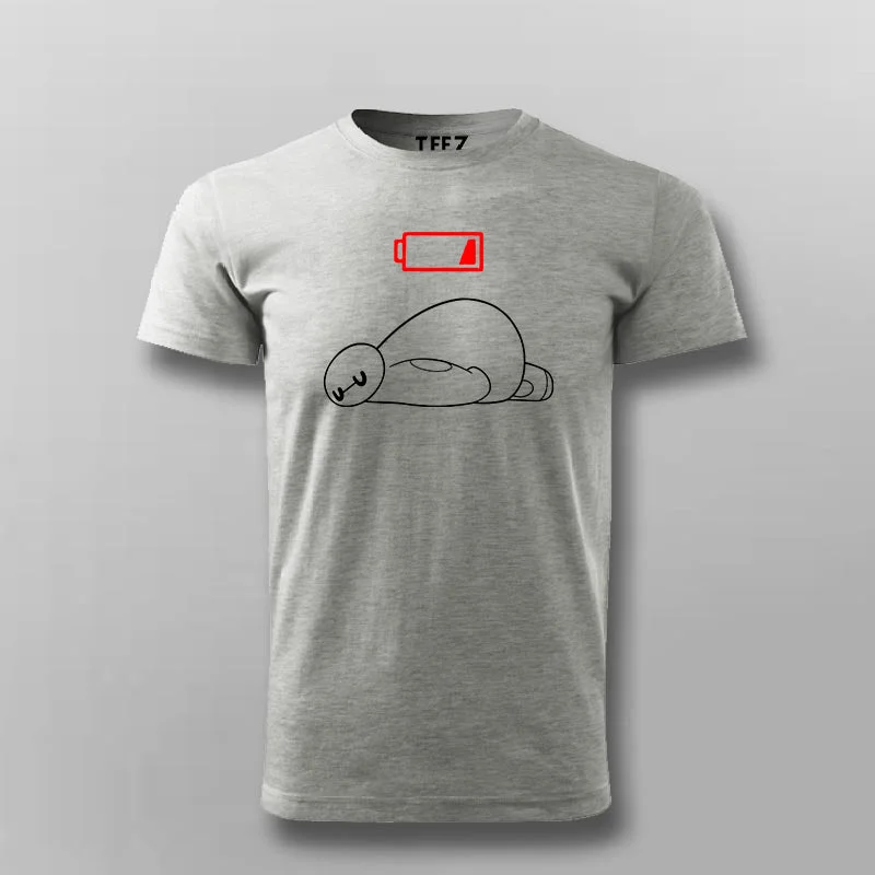 Low Battery Funny T- Shirt For Men