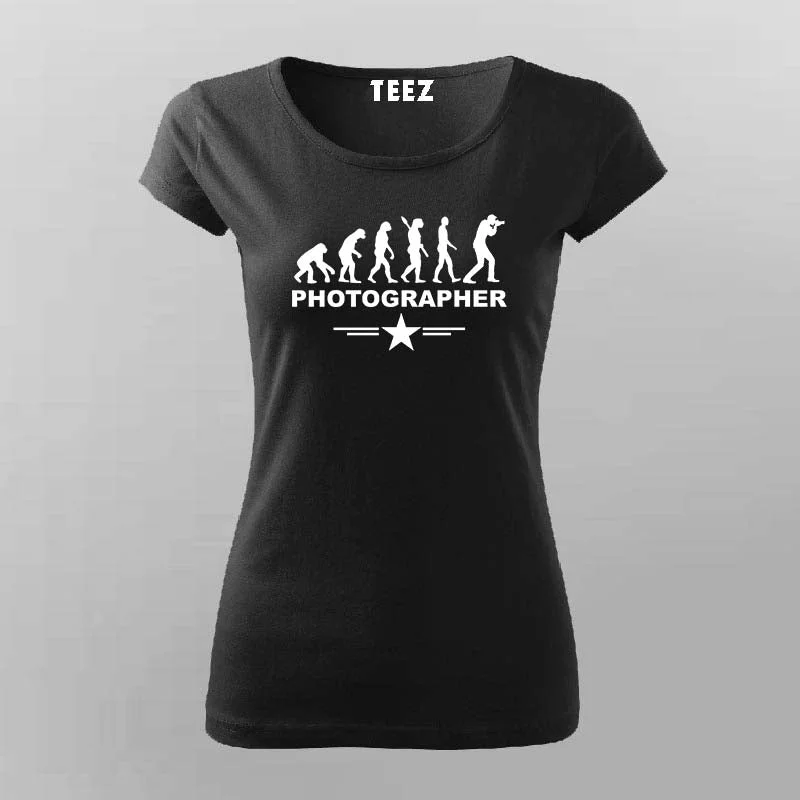 Evolution photographer T-Shirt For Women