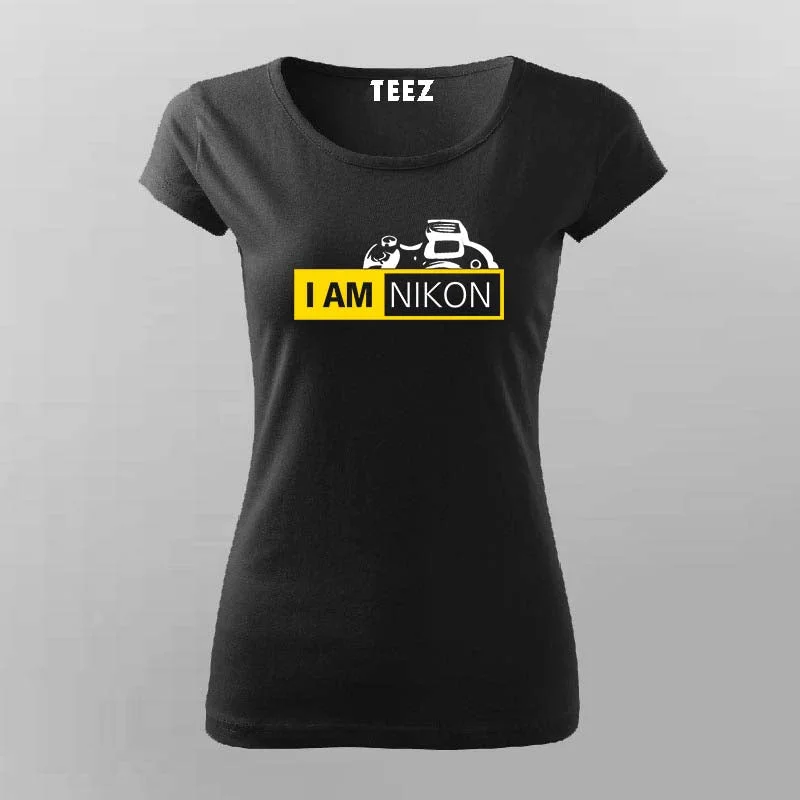 I Am Nikon  T-Shirt For Women