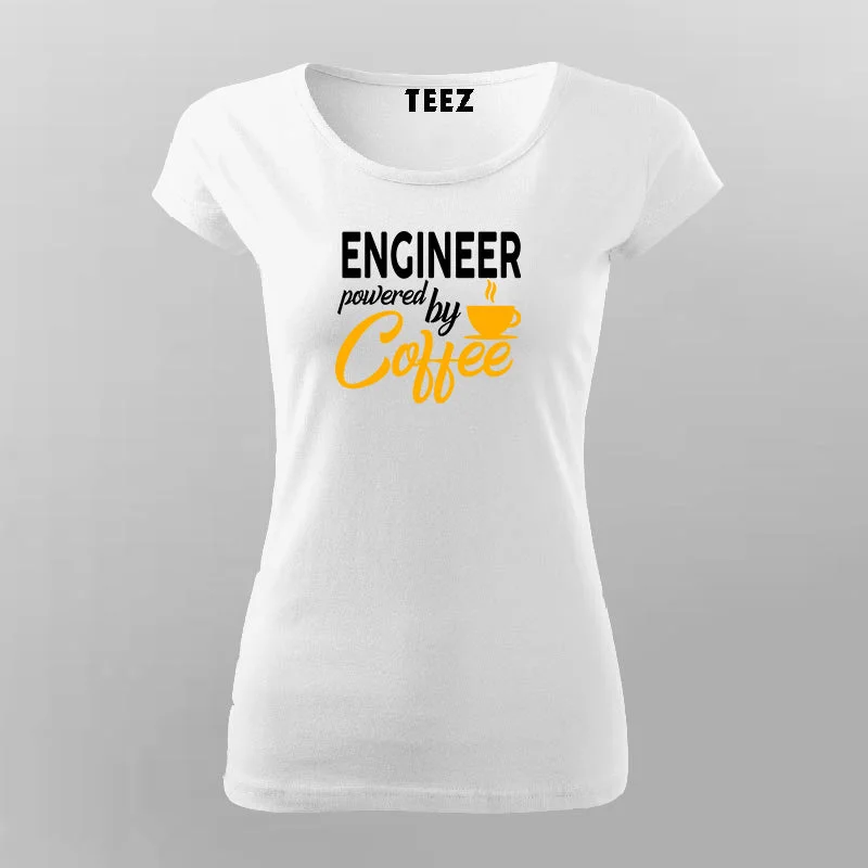 Engineer Powered By Coffee T-Shirt - Caffeinate and Create