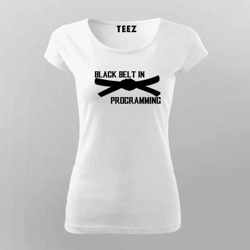 Black Belt In Programming T-Shirt For Women