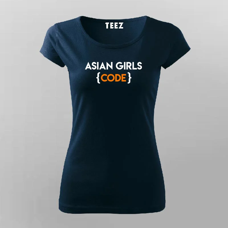 Asian Girls Code T-Shirt For Women