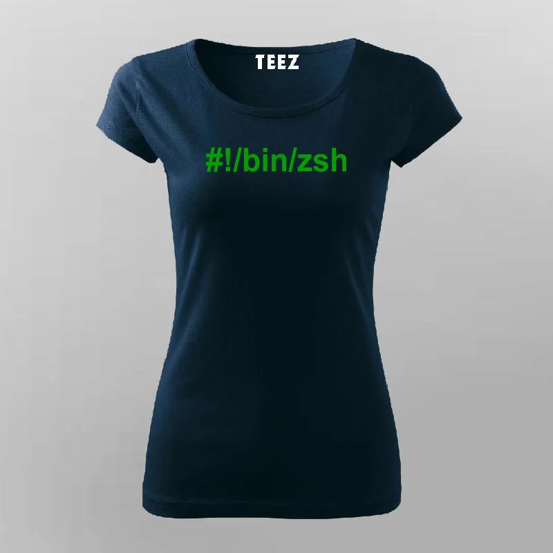 Hashbang /bin/zsh T-Shirt For Women