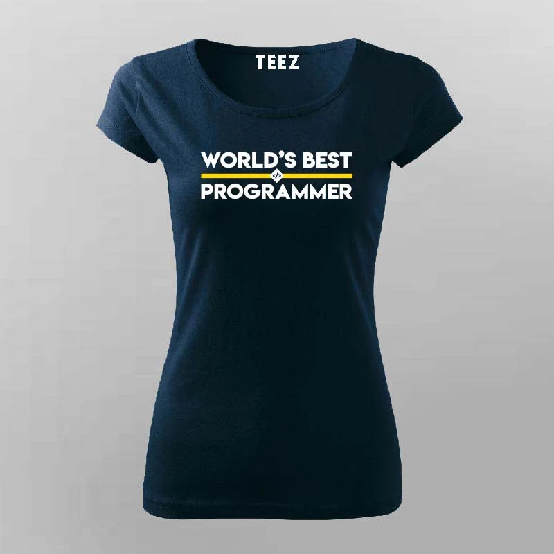 Worlds Best Programmer  T-Shirt For Women