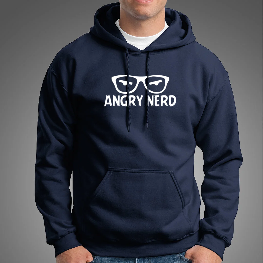 Angry Nerd - Hoodies For Men