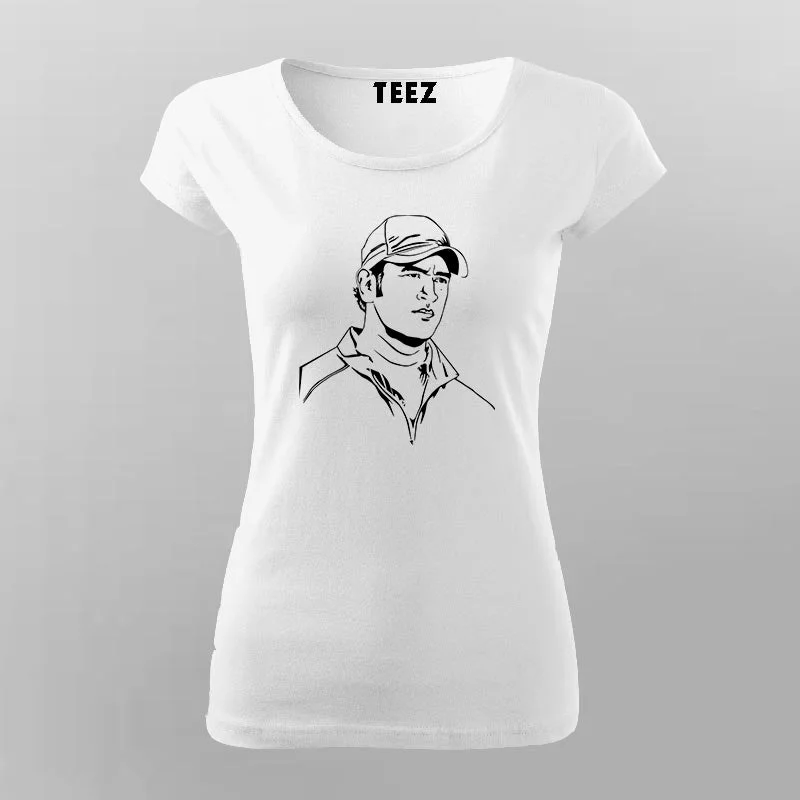 Ms Dhoni T-Shirt For Women