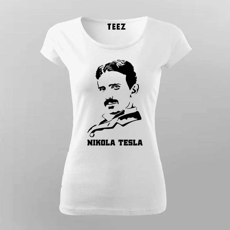 Nikola Tesla Science T-Shirt For Women