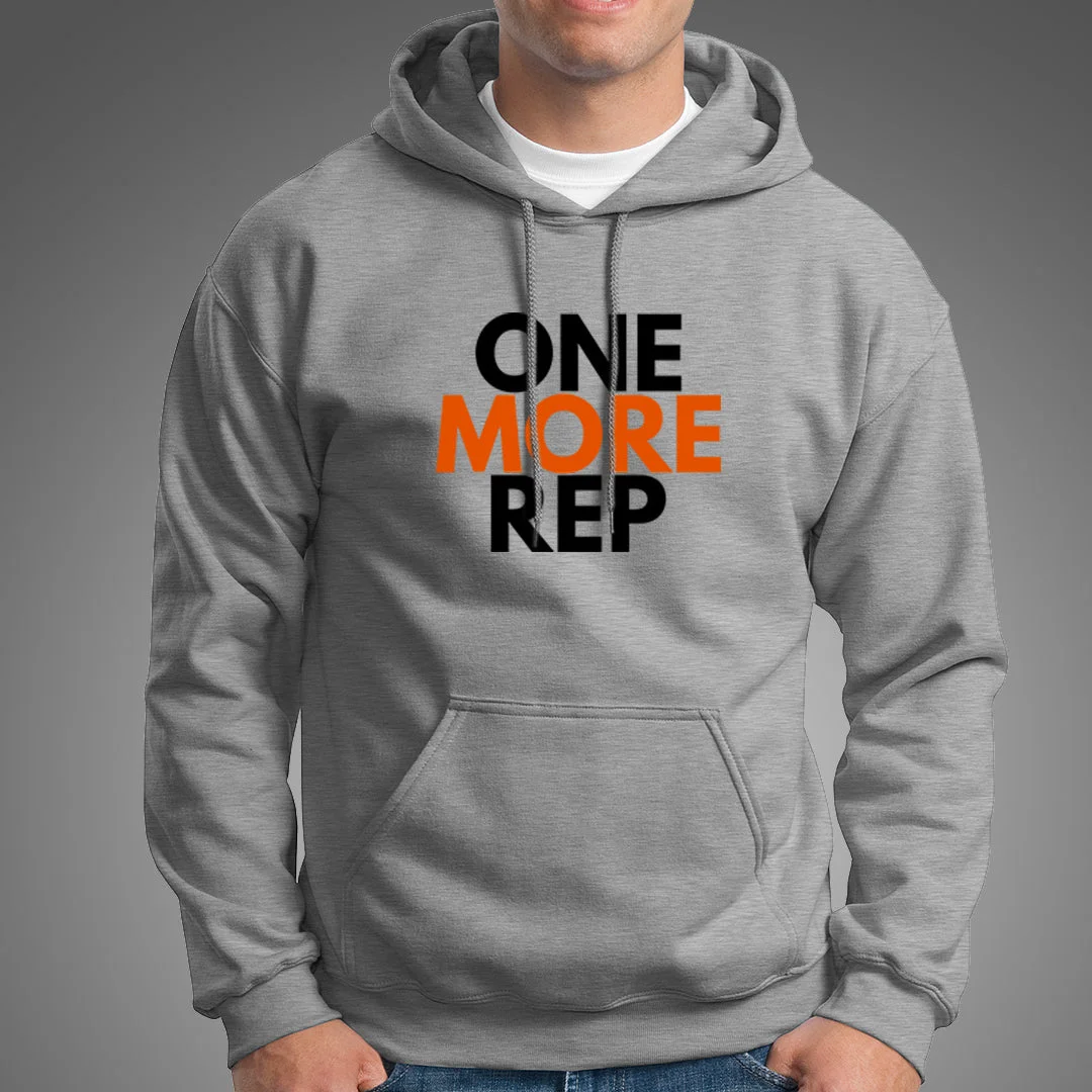 One More Rep Gym - Motivational Hoodies For Men