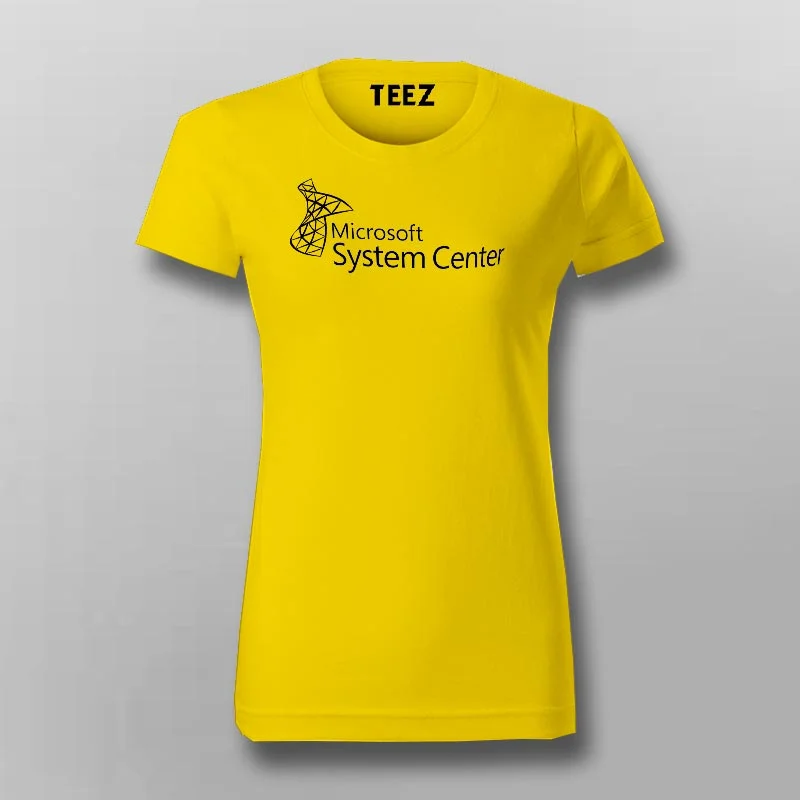 Microsoft System Center Management SCCM Software T-Shirt For Women