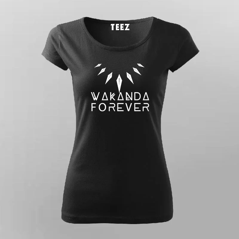 Wakanda Forever Black Panther T-Shirt For Women