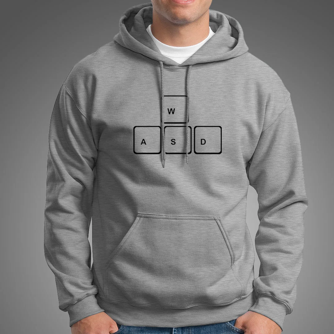 WASD Keys Hoodies For Men