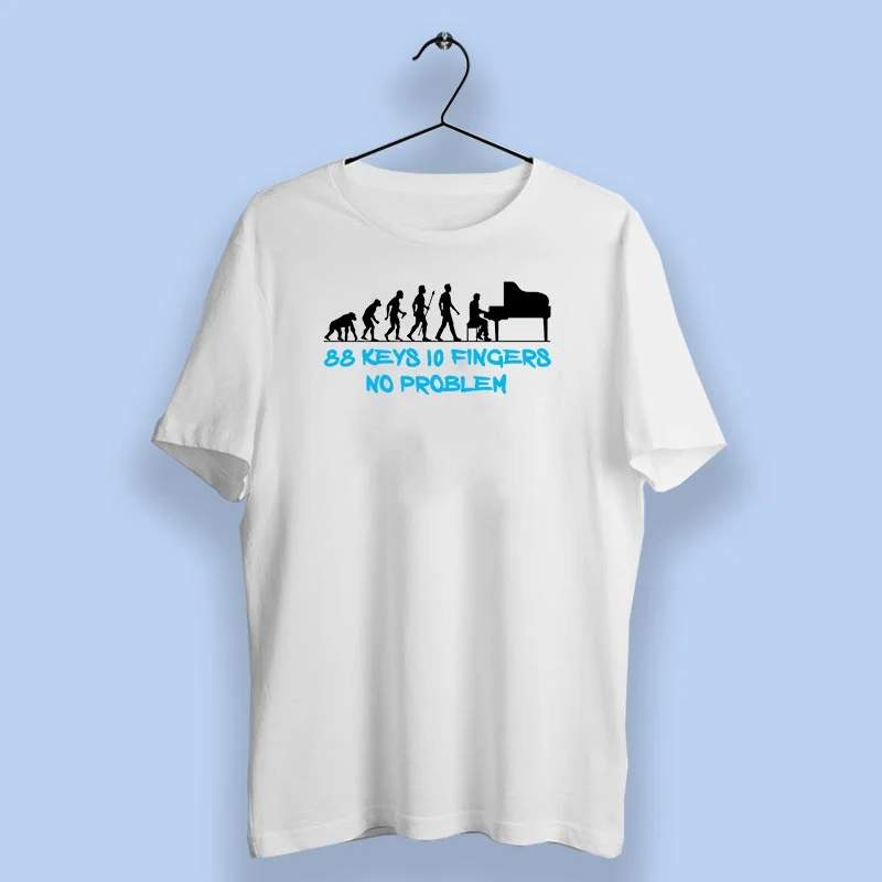 88 Keys 10 Fingers No Problem - Piano Pro Tee