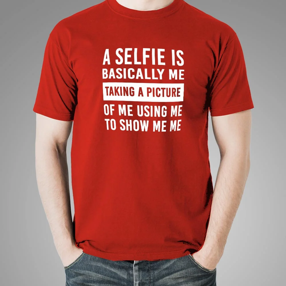 Swami Nithyananda Funny Selfie Definition T-Shirt For Men.