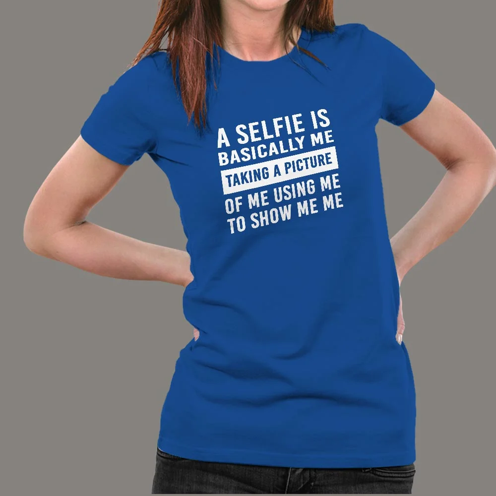 Swami Nithyananda Funny Selfie Definition T-Shirt For Women