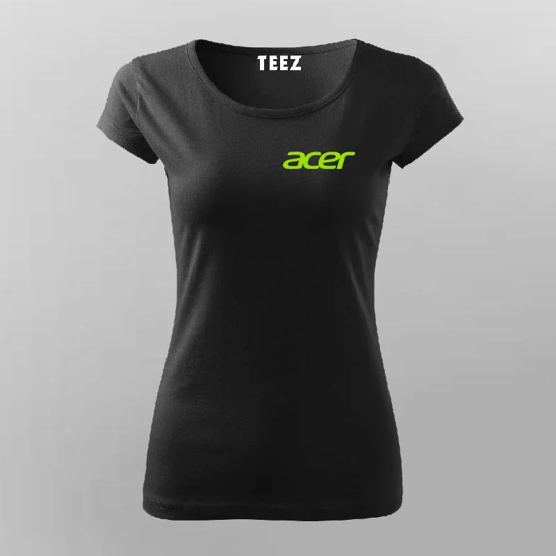 Acer Chest Logo T-Shirt For Women