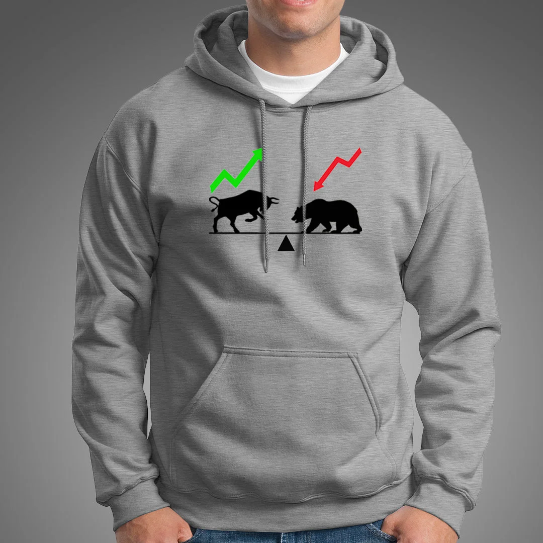 Bear And Bull Market Hoodies For Men