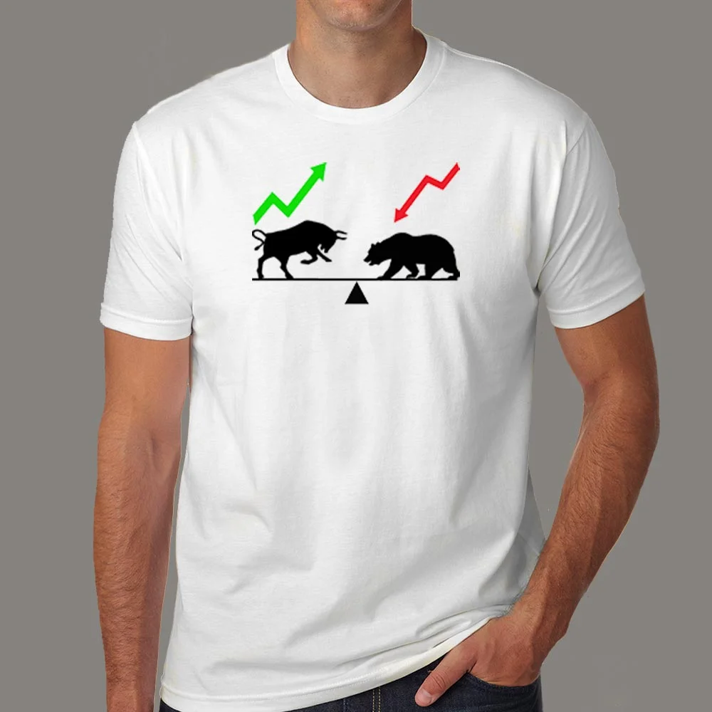 Bear And Bull Market T-Shirt For Men