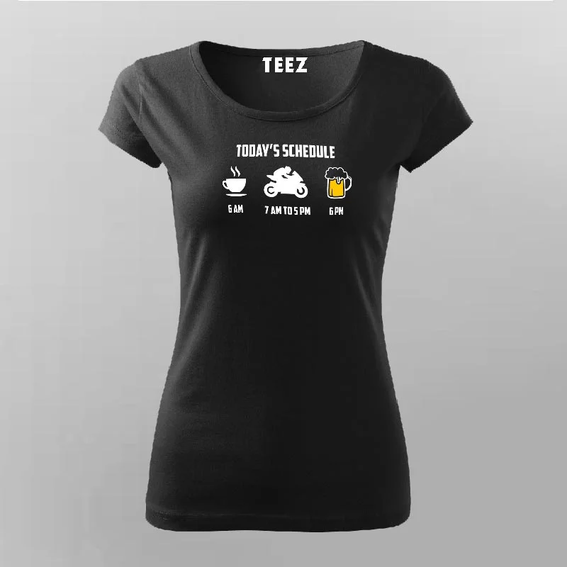 Bike Riders Daily Schedule - Women's T-Shirt