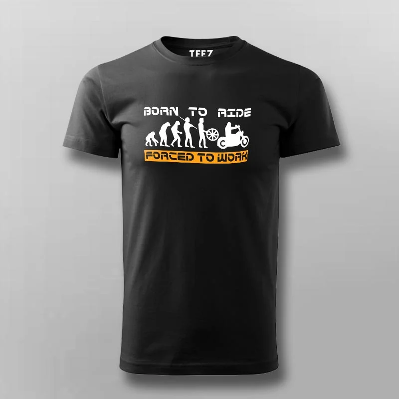 Born To Ride, Forced To Work - Biker Life Tee