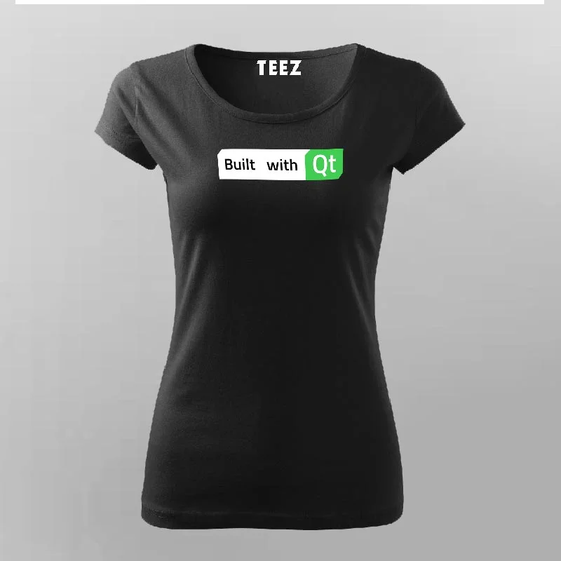 Built With Qt T-Shirt For Women