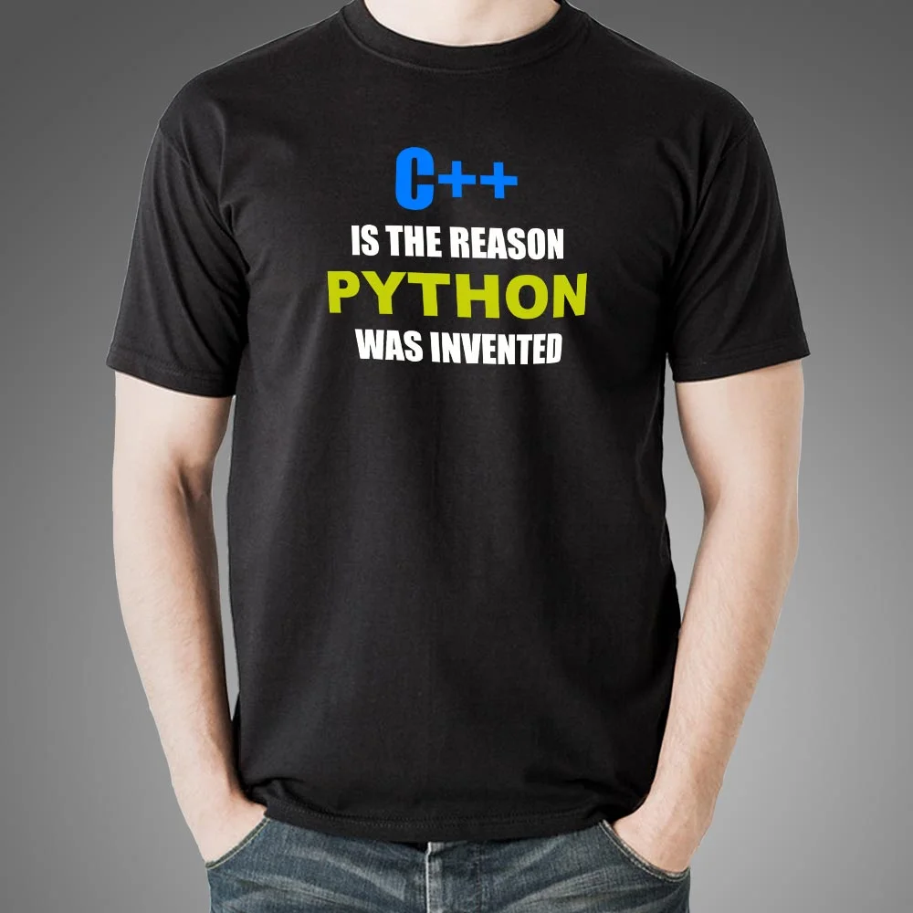 Programming Language Evolution T-Shirt - C++ to Python