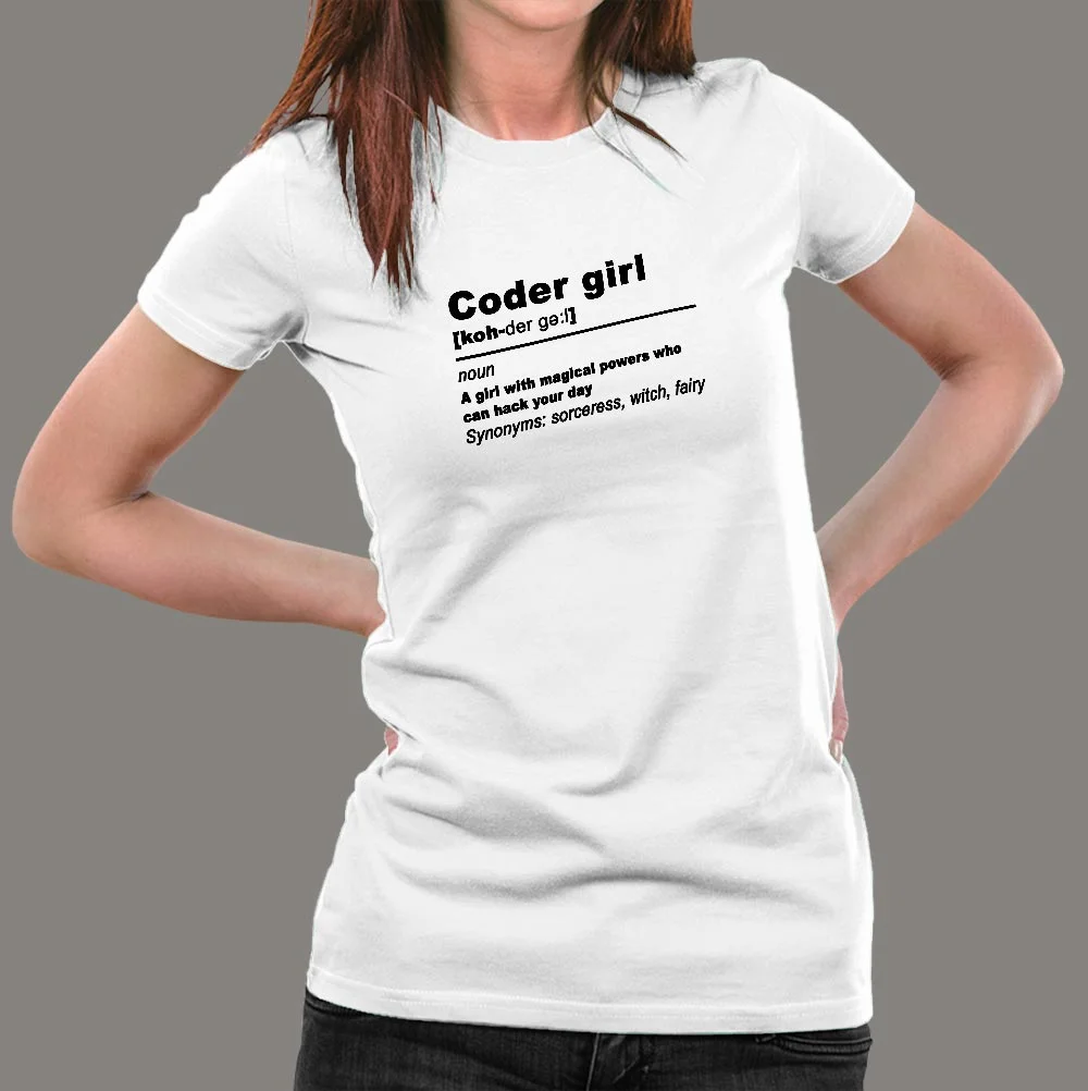 Coder Girl T-Shirt For Women