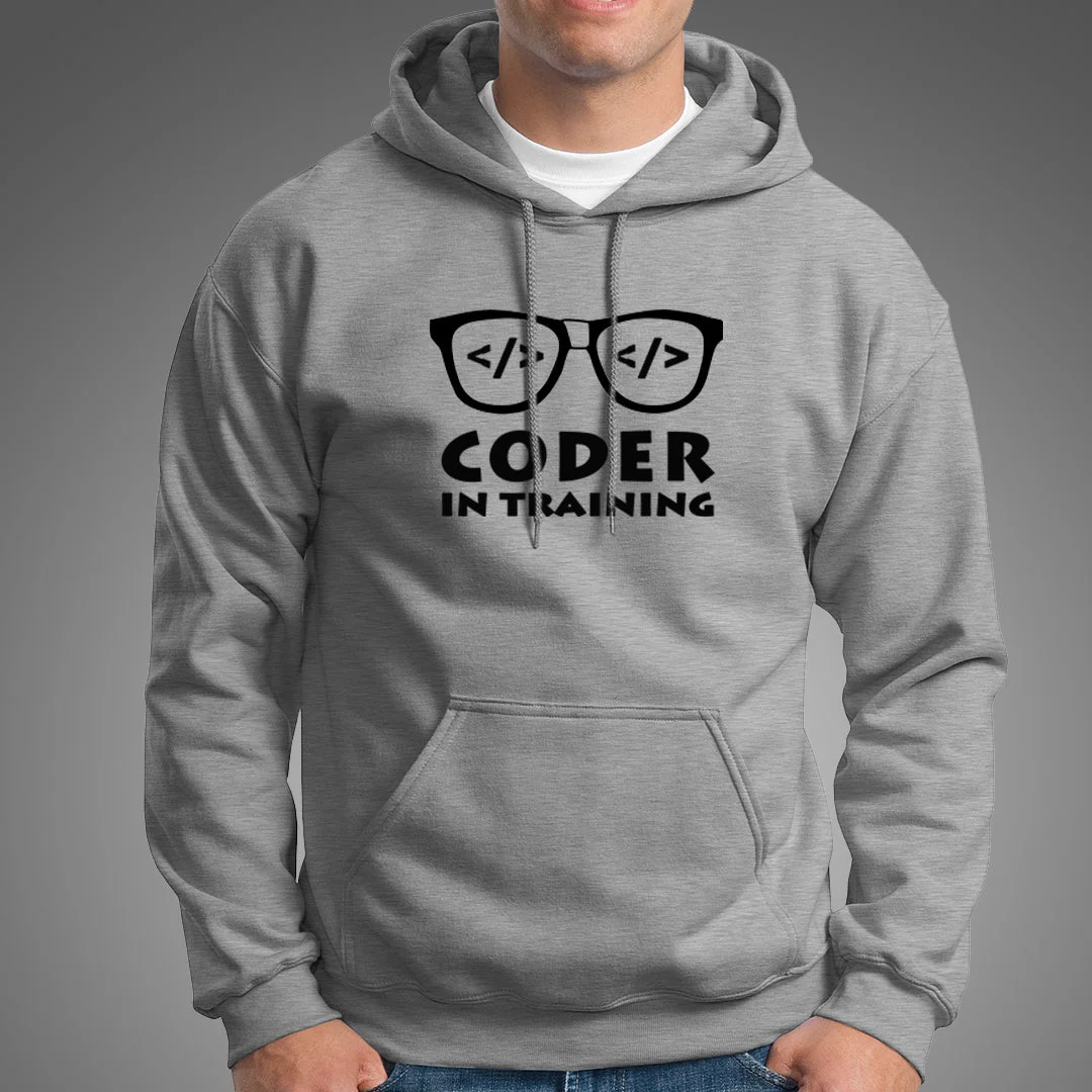 Coder In Training Hoodies For Men