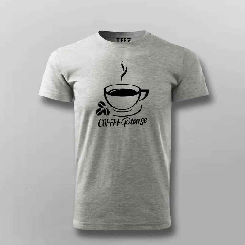 Coffee Please Men's Coffee Lover T-Shirt