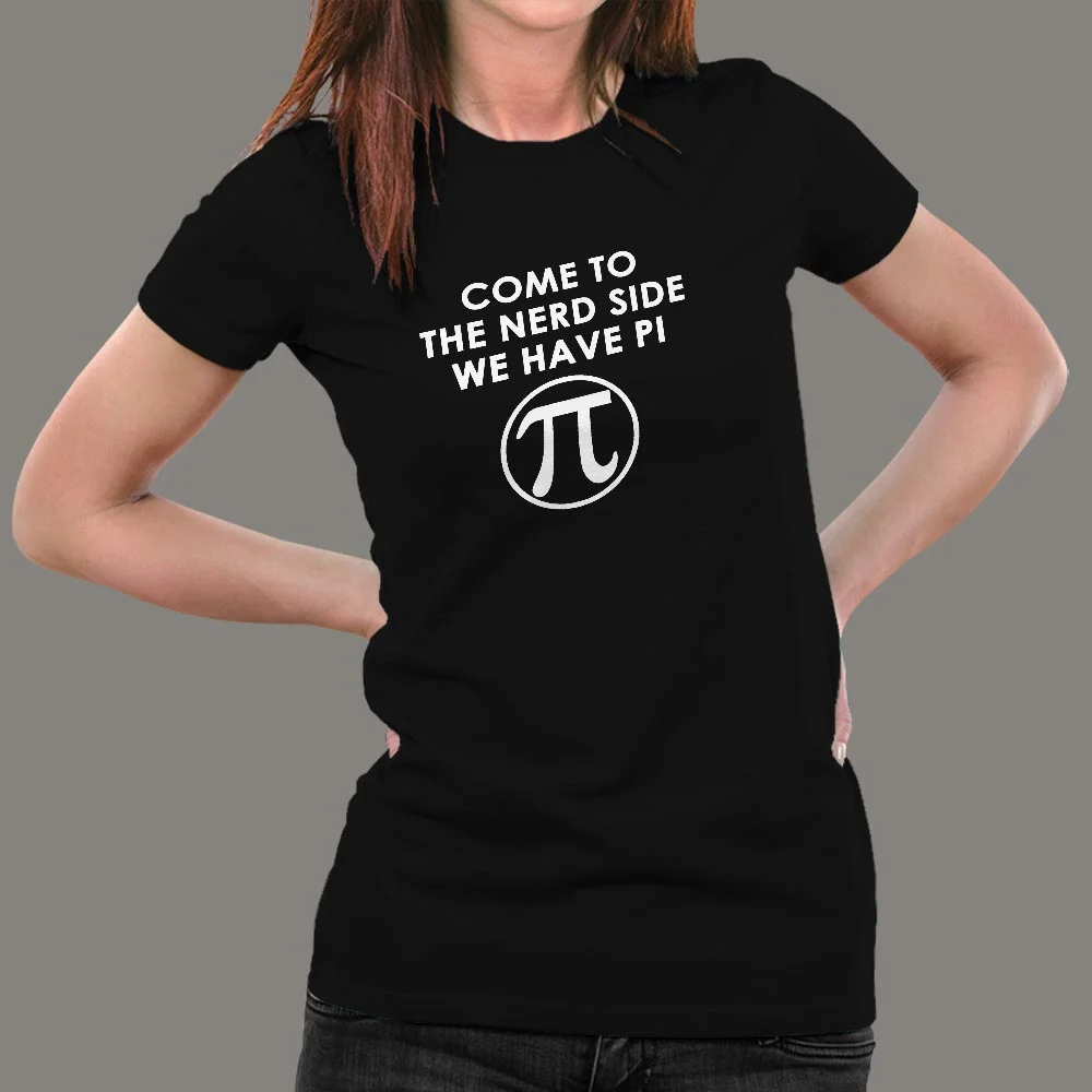 Nerd Side Pi Women's Tee - Geek Chic With Math