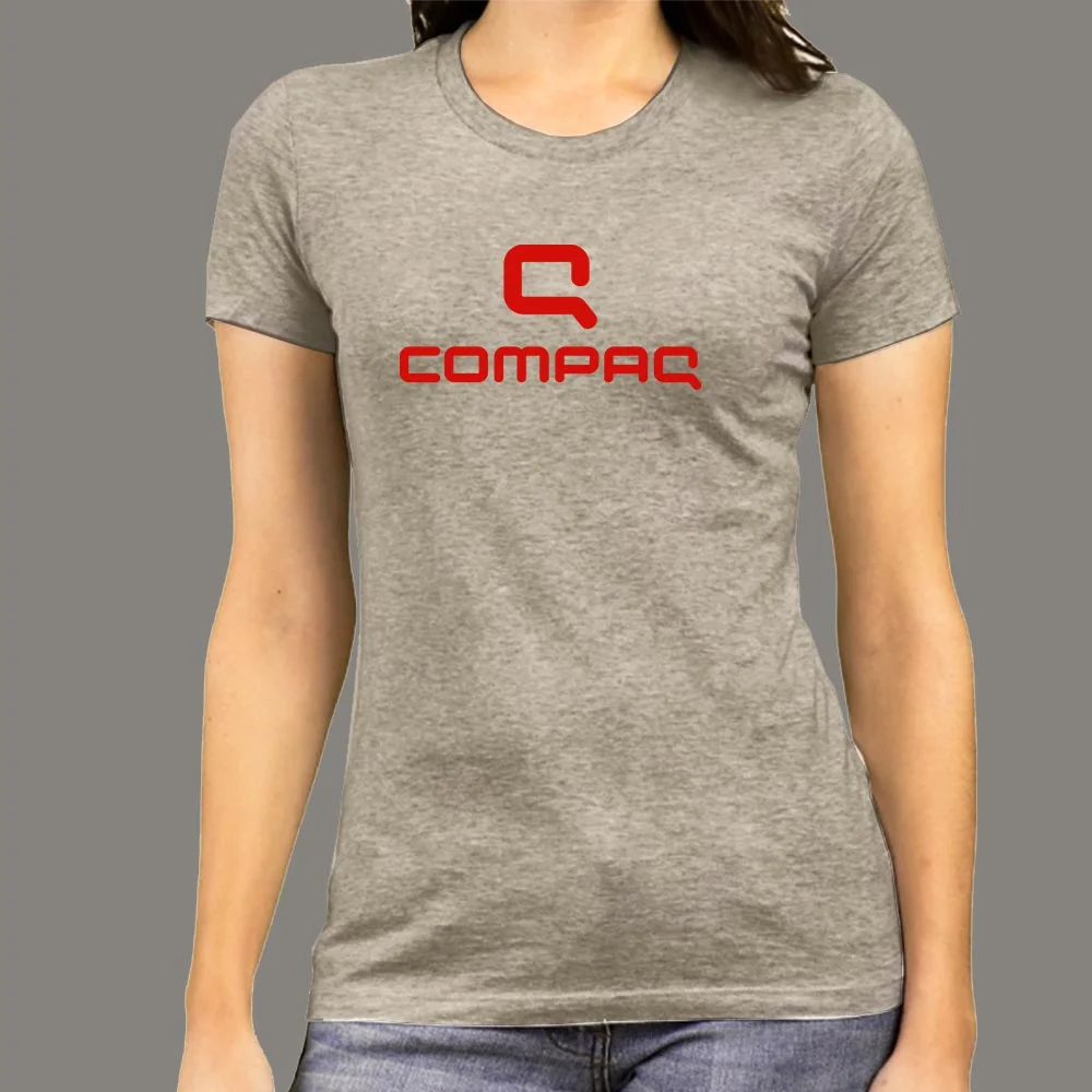 Compaq Classic Logo Women's Tee - Retro Tech Fashion