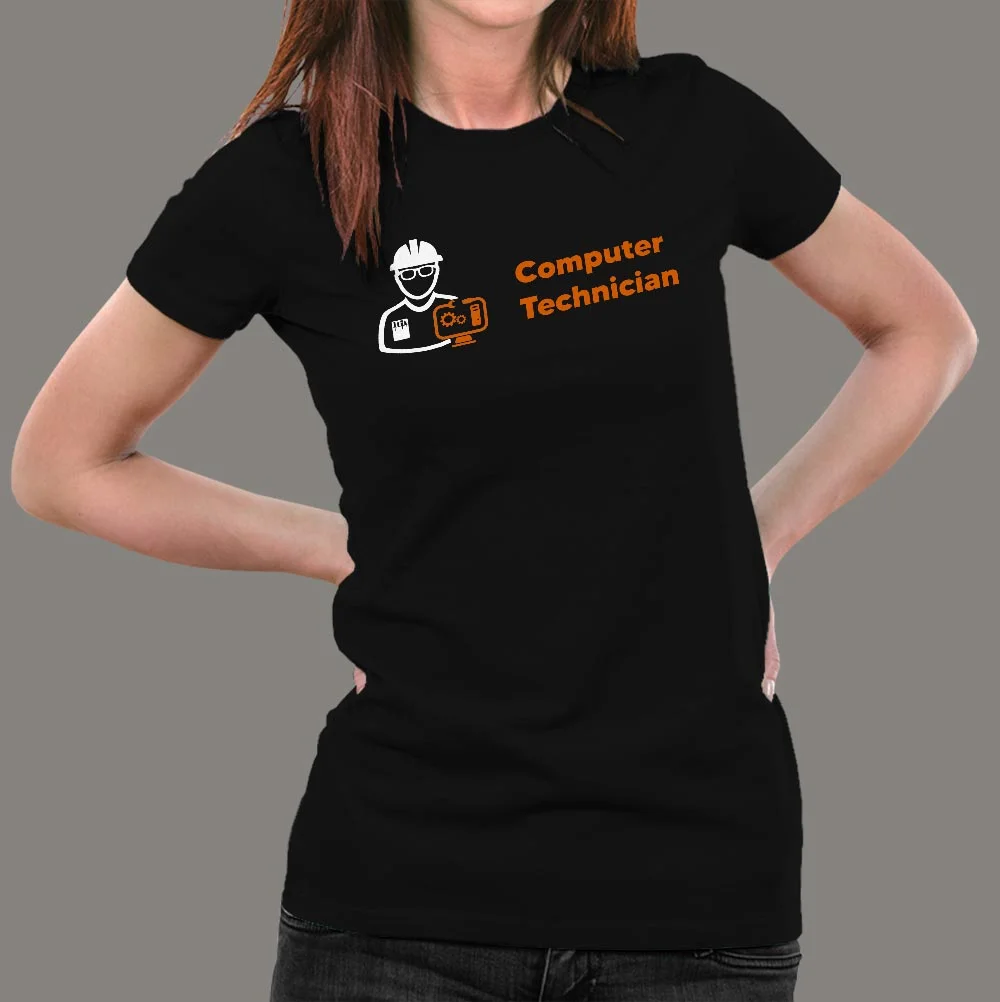 Computer Technician T-Shirt For Women