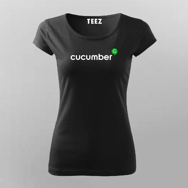 Cucumber Framework T-Shirt For Women