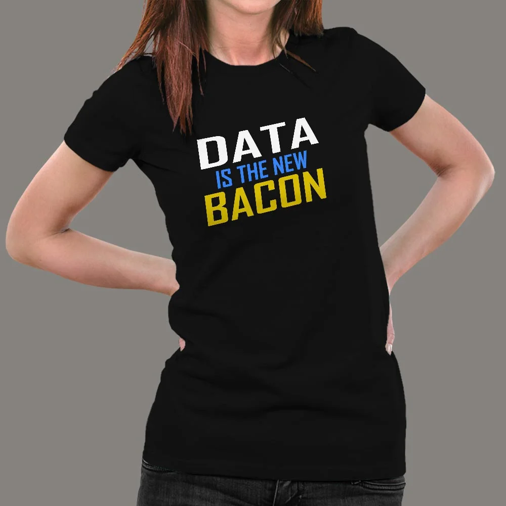 Data is the New Bacon Women's Tee - Savory Bytes