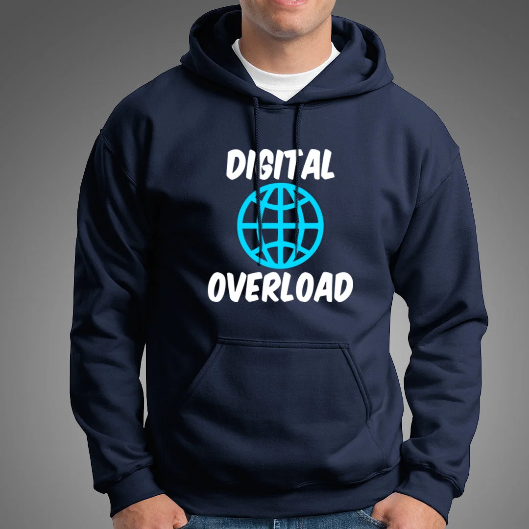 Digital Overload Hoodies For Men's