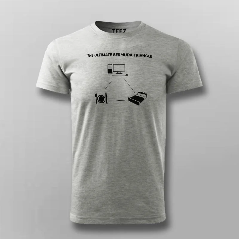 Eat Sleep Work Funny Bermuda Triangle Life T-Shirt For Men