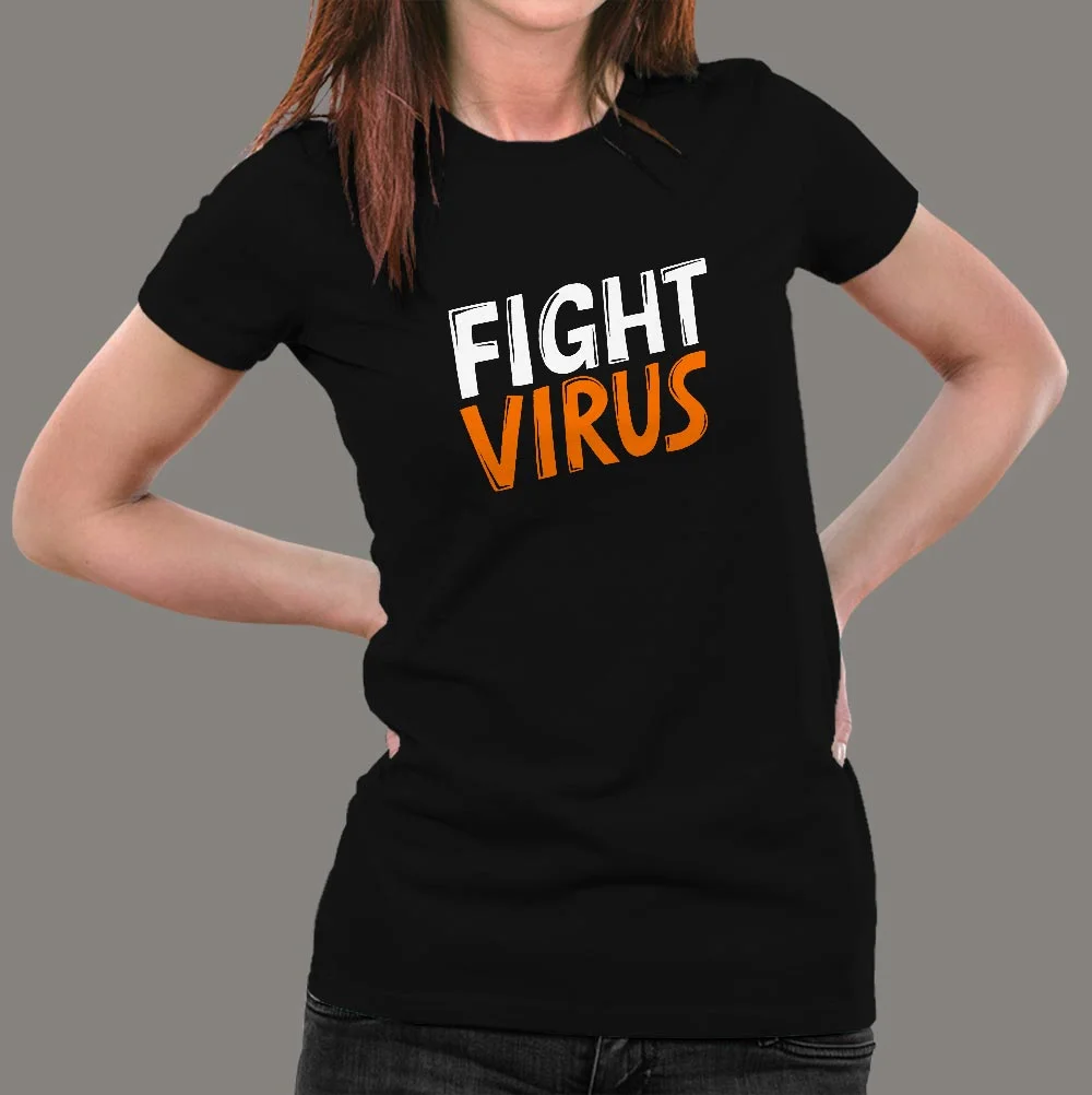 Fight Virus Women's Corona Virus T-Shirt