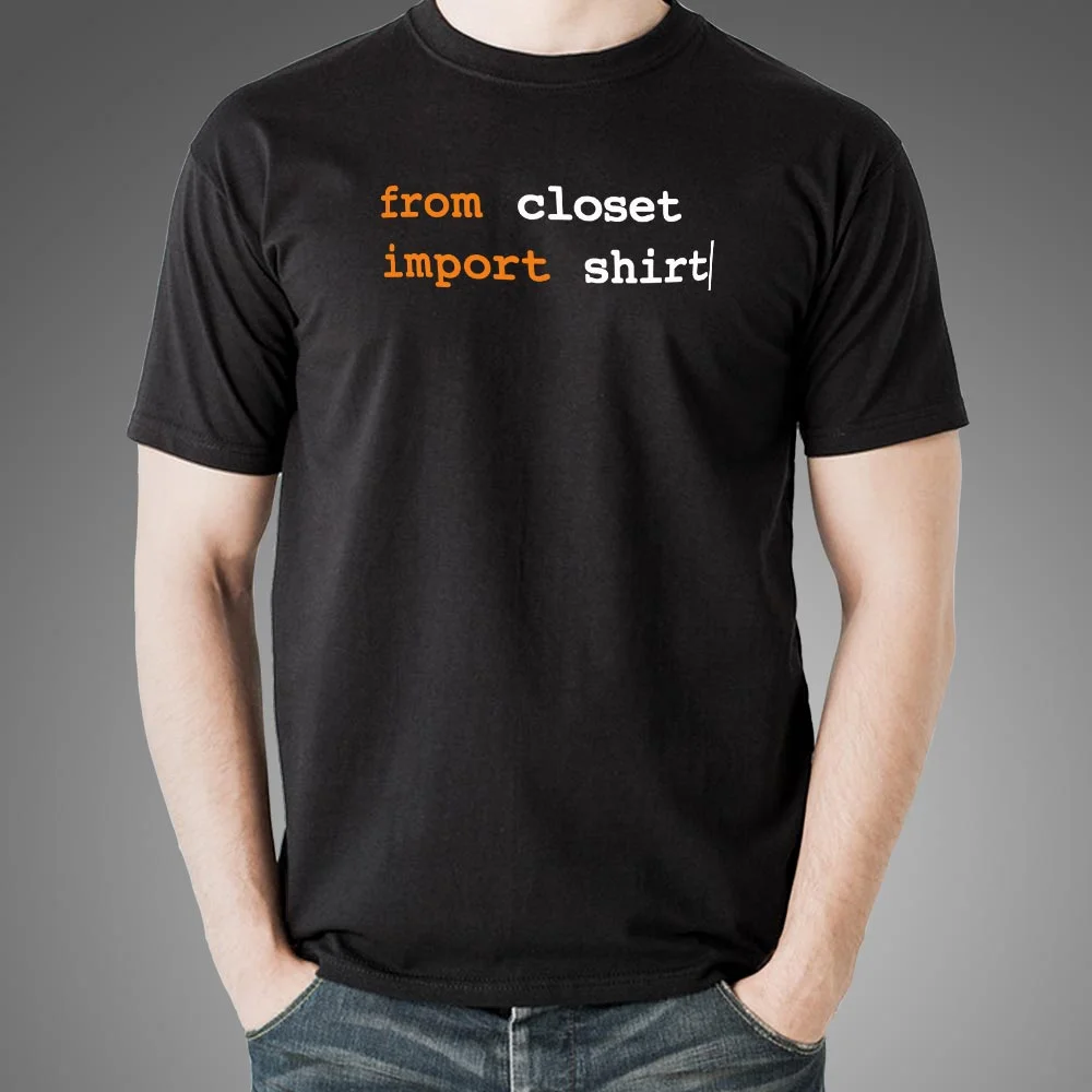 Python Programmer Humor T-Shirt - Importing Witty Code