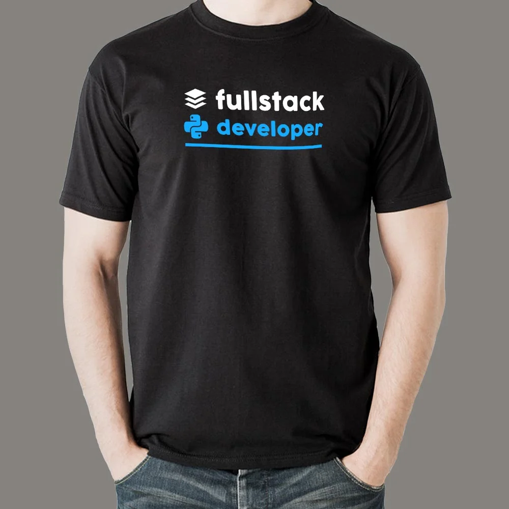 Full Stack Python Developer T-Shirt - Code, Deploy, Dominate