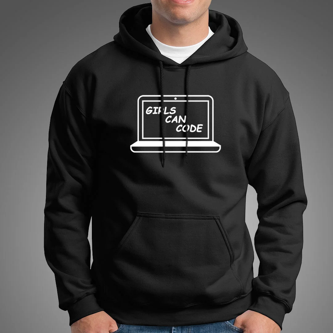 Girls Can Code Men's Coding Hoodies