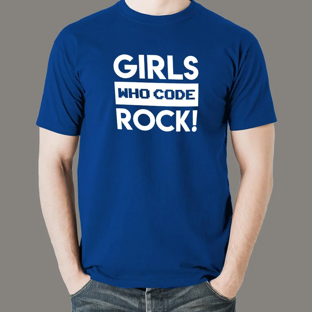Girls Who Code Rock' - Empowering Women in Tech T-Shirt