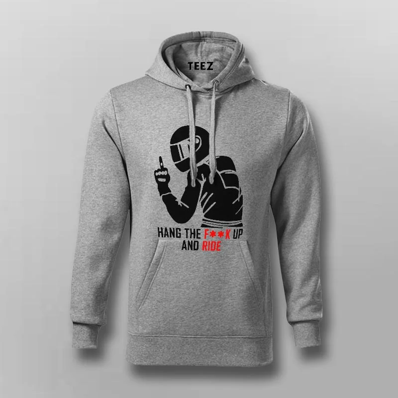 Hang Up & Ride - Bold Statement Biker Hoodie