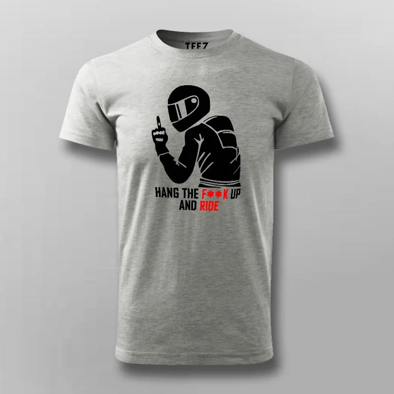 Hang Up & Ride - Bold Statement Biker T-Shirt