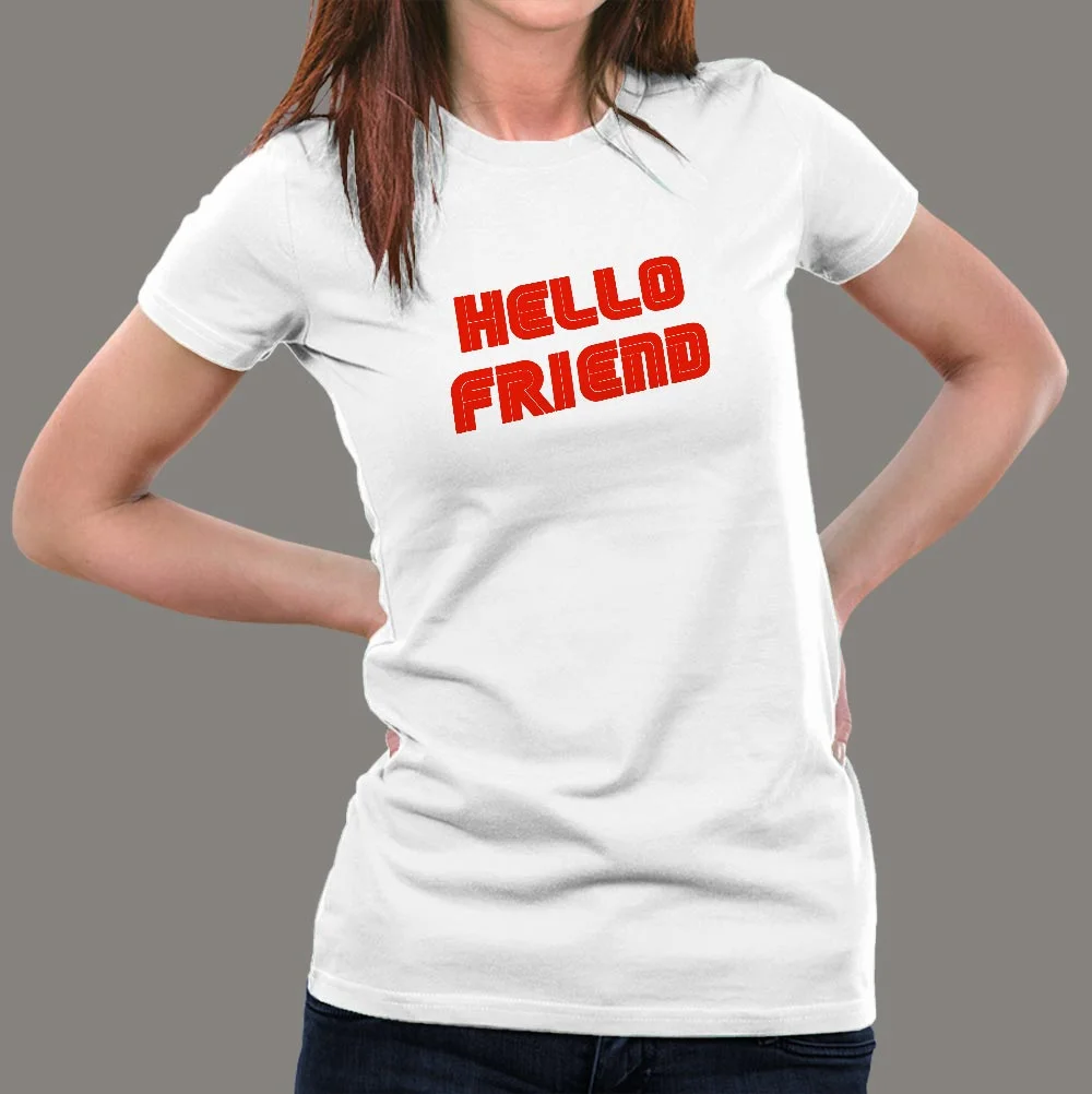 Hello Friend Mr Robot T-Shirt For Women