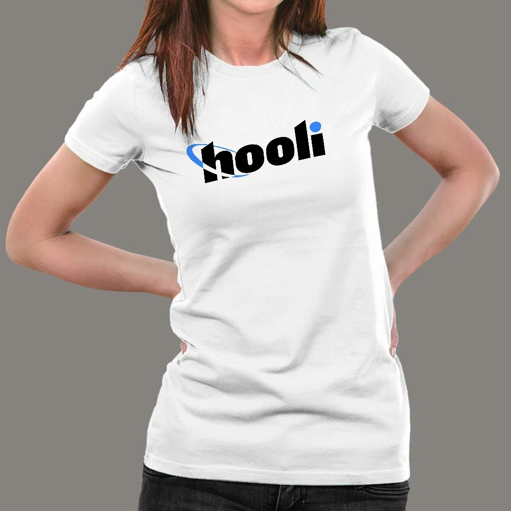 Silicon Valley Hooli Logo T-Shirt For Women